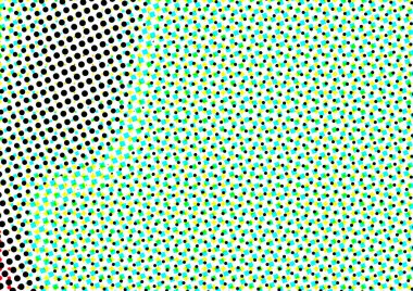 Pop sanat tarzında deseni olan soyut parlak arkaplan, hediye kartları için renkli arkaplan, web sitesi, kartpostallar, iç tasarım, çıkartmalar, ambalaj kağıdı, reklamcılık