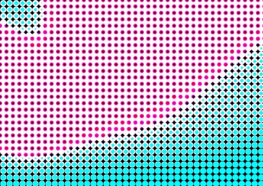 Pop sanat tarzında deseni olan soyut parlak arkaplan, hediye kartları için renkli arkaplan, web sitesi, kartpostallar, iç tasarım, çıkartmalar, ambalaj kağıdı, reklamcılık