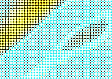 Pop sanat tarzında deseni olan soyut parlak arkaplan, hediye kartları için renkli arkaplan, web sitesi, kartpostallar, iç tasarım, çıkartmalar, ambalaj kağıdı, reklamcılık