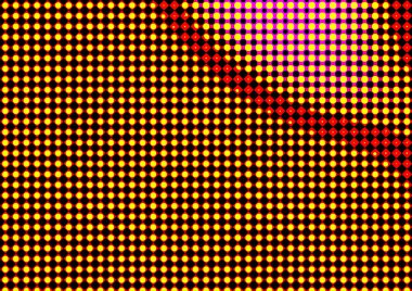 Pop sanat tarzında deseni olan soyut parlak arkaplan, hediye kartları için renkli arkaplan, web sitesi, kartpostallar, iç tasarım, çıkartmalar, ambalaj kağıdı, reklamcılık