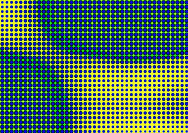 Pop sanat tarzında deseni olan soyut parlak arkaplan, hediye kartları için renkli arkaplan, web sitesi, kartpostallar, iç tasarım, çıkartmalar, ambalaj kağıdı, reklamcılık