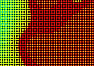 Pop sanat tarzında deseni olan soyut parlak arkaplan, hediye kartları için renkli arkaplan, web sitesi, kartpostallar, iç tasarım, çıkartmalar, ambalaj kağıdı, reklamcılık