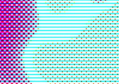 Pop sanat tarzında deseni olan soyut parlak arkaplan, hediye kartları için renkli arkaplan, web sitesi, kartpostallar, iç tasarım, çıkartmalar, ambalaj kağıdı, reklamcılık