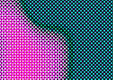 Pop sanat tarzında deseni olan soyut parlak arkaplan, hediye kartları için renkli arkaplan, web sitesi, kartpostallar, iç tasarım, çıkartmalar, ambalaj kağıdı, reklamcılık