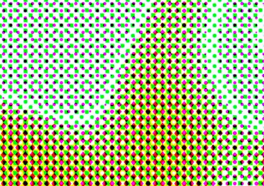 Pop sanat tarzında deseni olan soyut parlak arkaplan, hediye kartları için renkli arkaplan, web sitesi, kartpostallar, iç tasarım, çıkartmalar, ambalaj kağıdı, reklamcılık