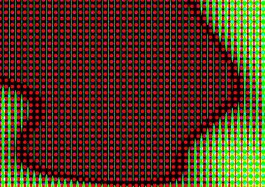 Pop sanat tarzında deseni olan soyut parlak arkaplan, hediye kartları için renkli arkaplan, web sitesi, kartpostallar, iç tasarım, çıkartmalar, ambalaj kağıdı, reklamcılık