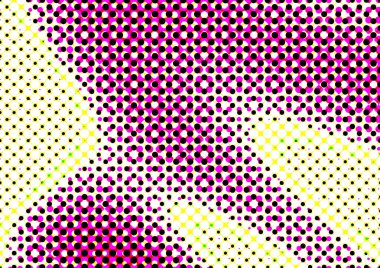 Pop sanat tarzında deseni olan soyut parlak arkaplan, hediye kartları için renkli arkaplan, web sitesi, kartpostallar, iç tasarım, çıkartmalar, ambalaj kağıdı, reklamcılık