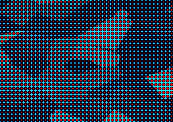 Pop sanat tarzında deseni olan soyut parlak arkaplan, hediye kartları için renkli arkaplan, web sitesi, kartpostallar, iç tasarım, çıkartmalar, ambalaj kağıdı, reklamcılık