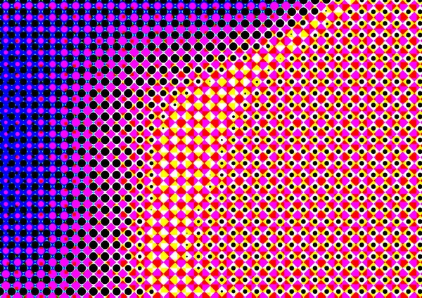 Pop sanat tarzında deseni olan soyut parlak arkaplan, hediye kartları için renkli arkaplan, web sitesi, kartpostallar, iç tasarım, çıkartmalar, ambalaj kağıdı, reklamcılık