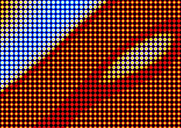 Pop sanat tarzında deseni olan soyut parlak arkaplan, hediye kartları için renkli arkaplan, web sitesi, kartpostallar, iç tasarım, çıkartmalar, ambalaj kağıdı, reklamcılık