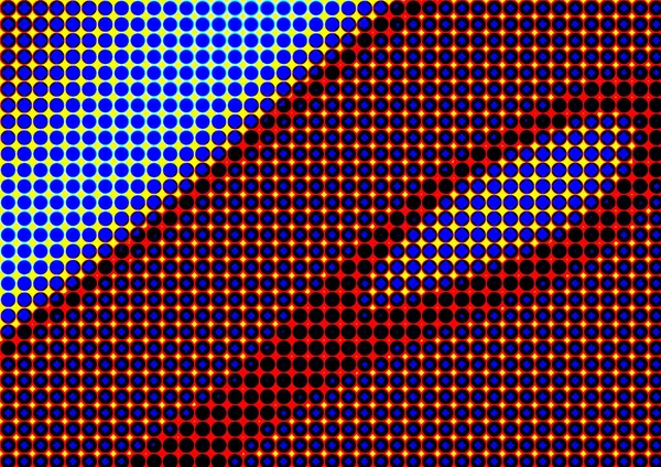 Pop sanat tarzında deseni olan soyut parlak arkaplan, hediye kartları için renkli arkaplan, web sitesi, kartpostallar, iç tasarım, çıkartmalar, ambalaj kağıdı, reklamcılık