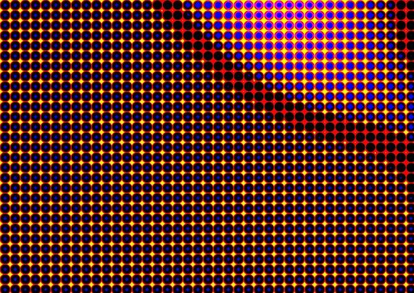 Pop sanat tarzında deseni olan soyut parlak arkaplan, hediye kartları için renkli arkaplan, web sitesi, kartpostallar, iç tasarım, çıkartmalar, ambalaj kağıdı, reklamcılık