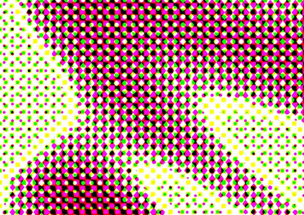 Pop sanat tarzında deseni olan soyut parlak arkaplan, hediye kartları için renkli arkaplan, web sitesi, kartpostallar, iç tasarım, çıkartmalar, ambalaj kağıdı, reklamcılık