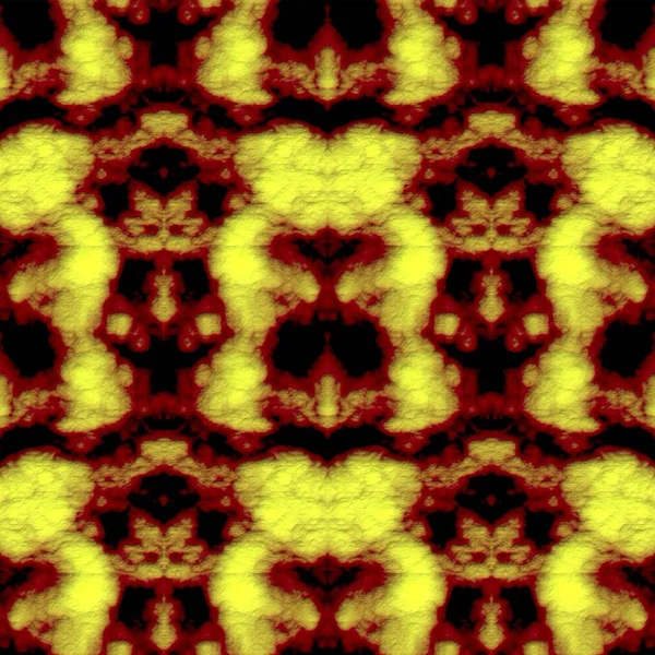 Digitale Illustration Geometrisch Abstraktes Nahtloses Muster Mit Reliefeffekt Gelbe Rote — Stockfoto
