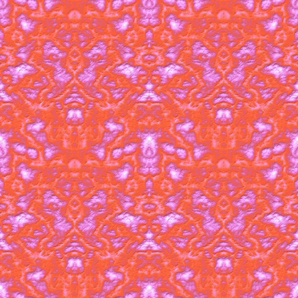 Digitální Ilustrace Geometrický Abstraktní Bezešvý Vzor Reliéfním Efektem Růžové Oranžové — Stock fotografie