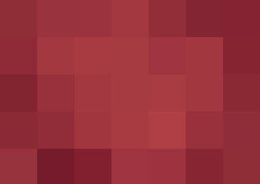 Büyük kırmızı renk kare pikselleri olan soyut dekoratif arkaplan