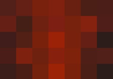 Büyük kırmızı renk kare pikselleri olan soyut dekoratif arkaplan