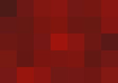 Büyük kırmızı renk kare pikselleri olan soyut dekoratif arkaplan