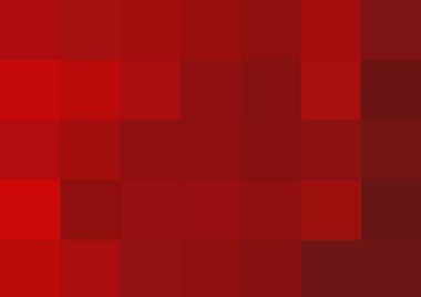 Büyük kırmızı renk kare pikselleri olan soyut dekoratif arkaplan