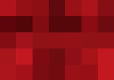 Büyük kırmızı renk kare pikselleri olan soyut dekoratif arkaplan