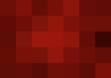 Büyük kırmızı renk kare pikselleri olan soyut dekoratif arkaplan