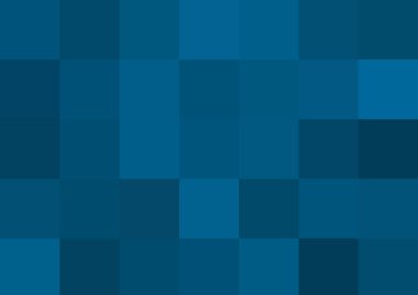 Büyük mavi renk kare pikselleri olan soyut dekoratif arkaplan