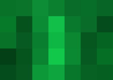 Büyük yeşil renk kare pikselleri olan soyut dekoratif arkaplan