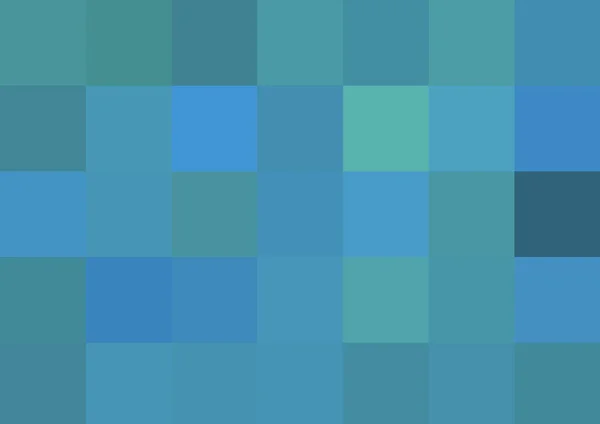 Abstraktní Dekorativní Pozadí Velkou Modrou Barvou Čtvercové Pixely — Stock fotografie