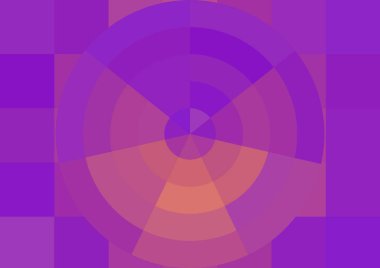 Büyük renk kare pikselleri ve dairesi olan soyut dekoratif arkaplan