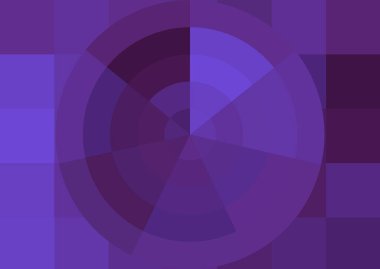 Büyük renk kare pikselleri ve dairesi olan soyut dekoratif arkaplan