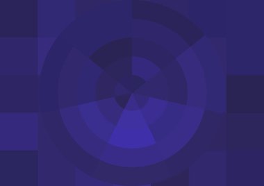 Büyük renk kare pikselleri ve dairesi olan soyut dekoratif arkaplan