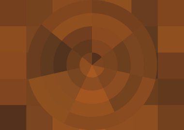 Büyük renk kare pikselleri ve dairesi olan soyut dekoratif arkaplan