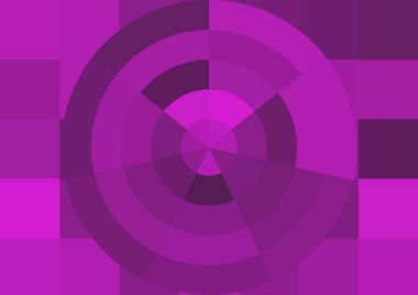 Büyük renk kare pikselleri ve dairesi olan soyut dekoratif arkaplan