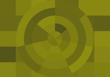 Büyük renk kare pikselleri ve dairesi olan soyut dekoratif arkaplan