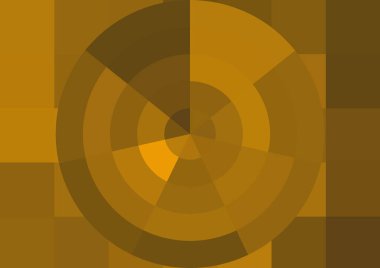 Büyük renk kare pikselleri ve dairesi olan soyut dekoratif arkaplan