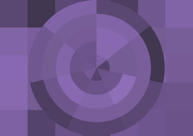 Büyük renk kare pikselleri ve dairesi olan soyut dekoratif arkaplan