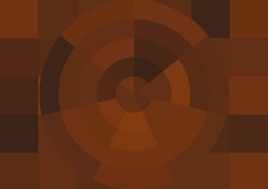 Büyük renk kare pikselleri ve dairesi olan soyut dekoratif arkaplan