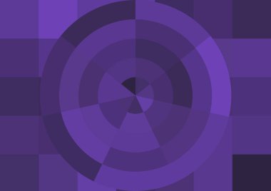 Büyük renk kare pikselleri ve dairesi olan soyut dekoratif arkaplan