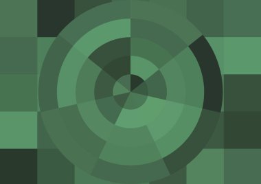 Büyük renk kare pikselleri ve dairesi olan soyut dekoratif arkaplan