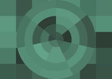 Büyük renk kare pikselleri ve dairesi olan soyut dekoratif arkaplan