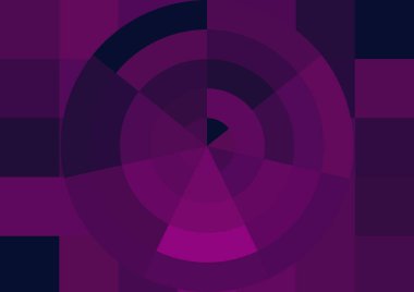 Büyük renk kare pikselleri ve dairesi olan soyut dekoratif arkaplan