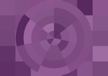 Büyük renk kare pikselleri ve dairesi olan soyut dekoratif arkaplan