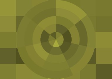 Büyük renk kare pikselleri ve dairesi olan soyut dekoratif arkaplan