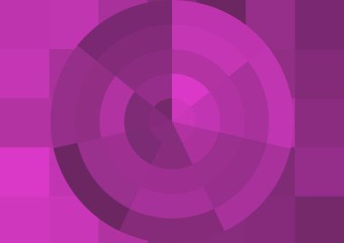 Büyük renk kare pikselleri ve dairesi olan soyut dekoratif arkaplan