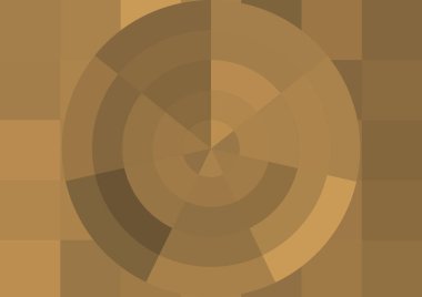 Büyük renk kare pikselleri ve dairesi olan soyut dekoratif arkaplan