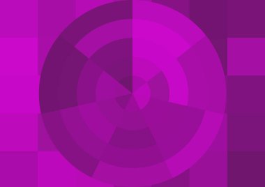 Büyük renk kare pikselleri ve dairesi olan soyut dekoratif arkaplan