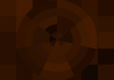 Büyük renk kare pikselleri ve dairesi olan soyut dekoratif arkaplan