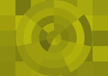 Büyük renk kare pikselleri ve dairesi olan soyut dekoratif arkaplan