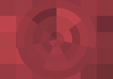 Büyük renk kare pikselleri ve dairesi olan soyut dekoratif arkaplan