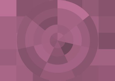 Büyük renk kare pikselleri ve dairesi olan soyut dekoratif arkaplan